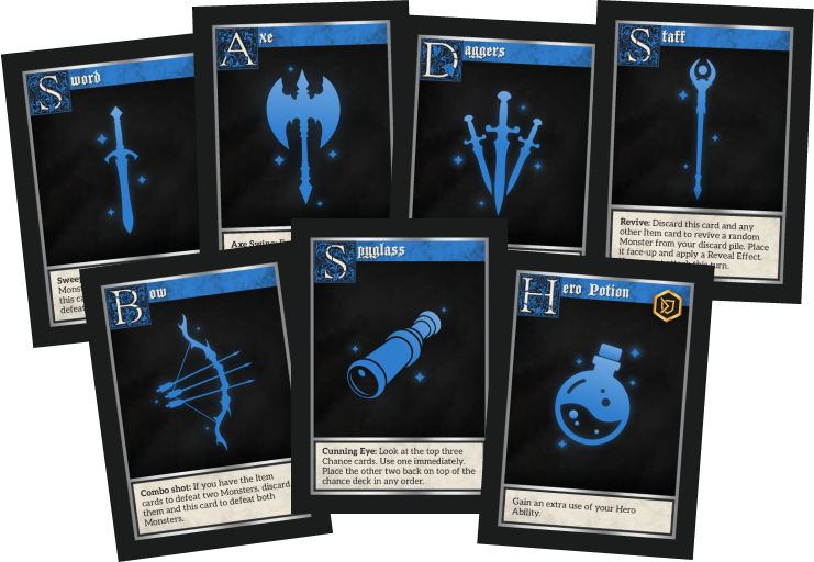 Hero weapons cards